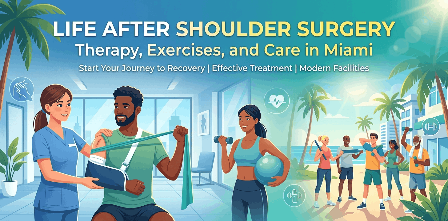 Life After Shoulder Surgery Therapy, Exercises, and Care in Miami