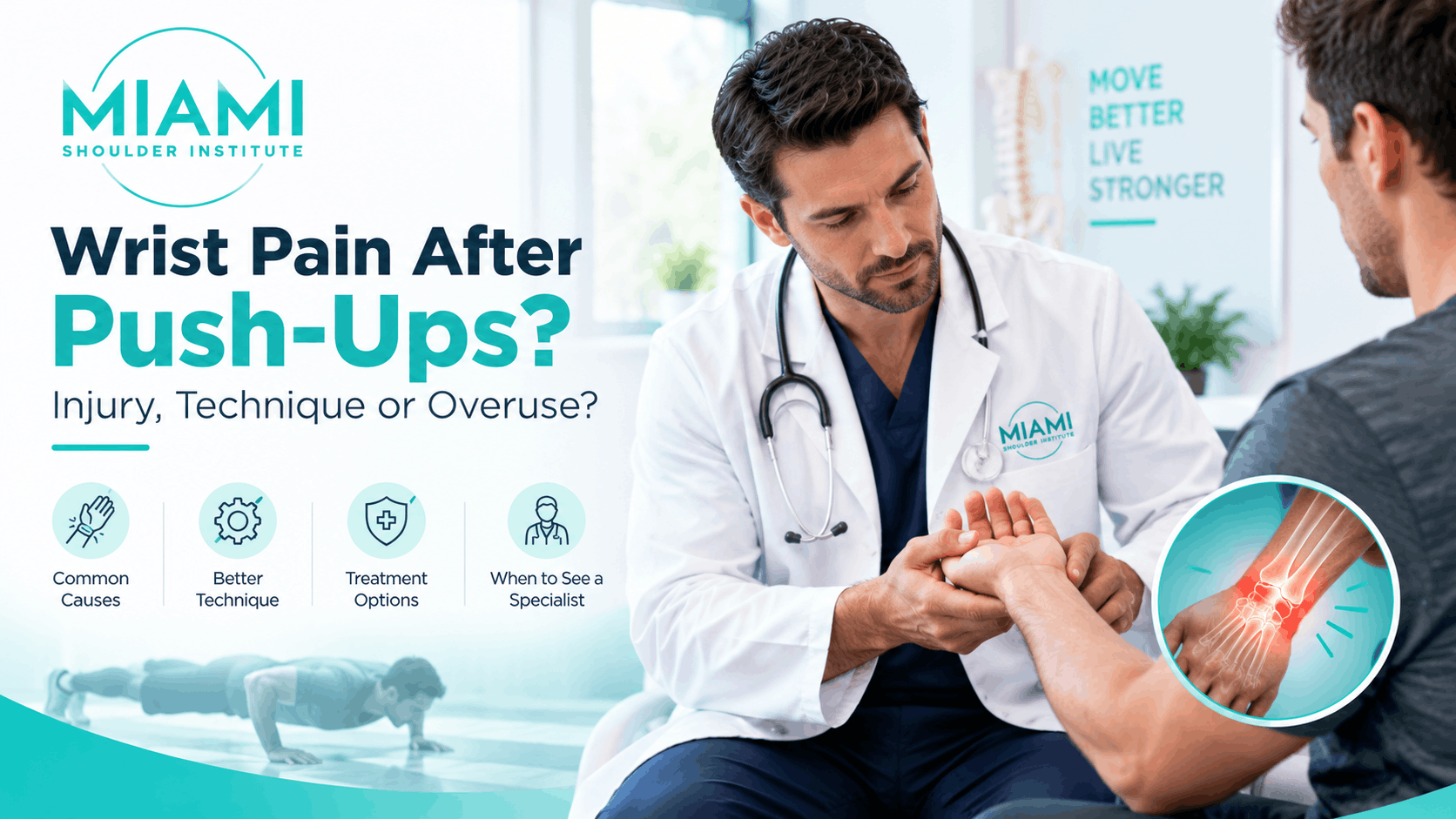 Wrist pain after push ups Miami florida