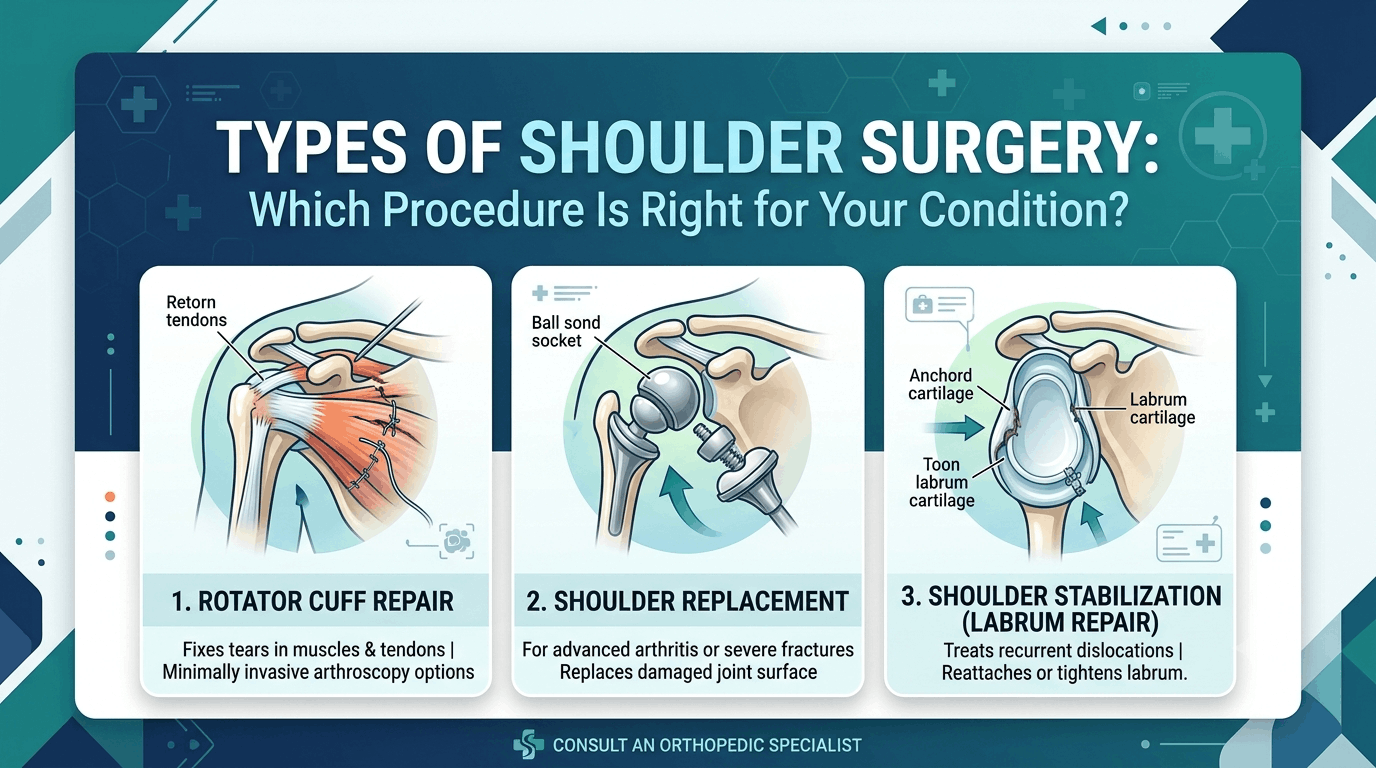 Types of Shoulder Surgery Miami