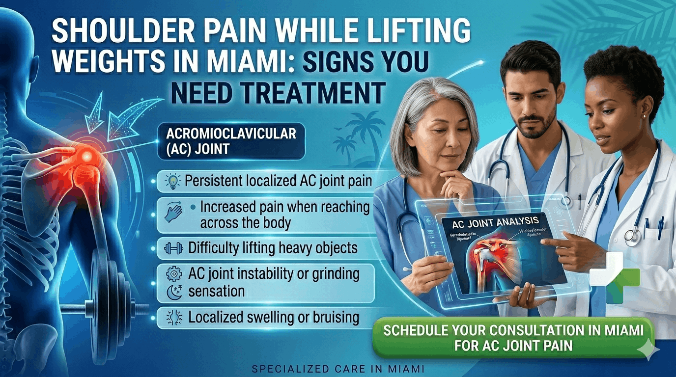 Shoulder Pain While Lifting Weights in Miami