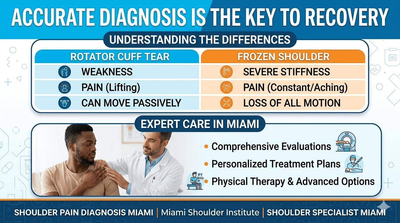 Rotator Cuff Tear vs Frozen Shoulder florida
