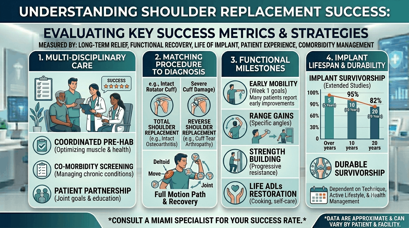 shoulder replacement success rate miami florida