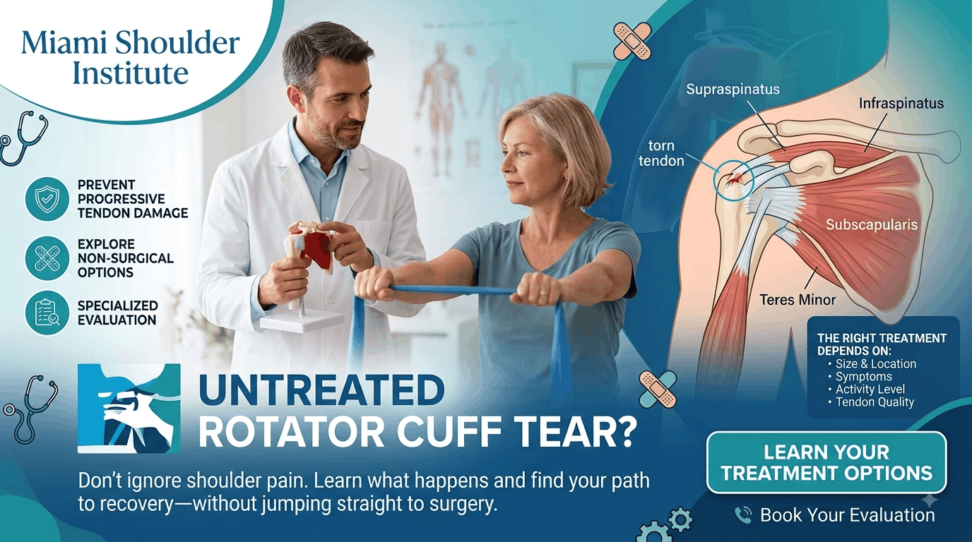 untreated rotator cuff tear miami